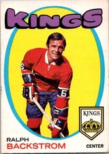 VINTAGE HOCKEY CARD 1971-72 OPC O-Pee-Chee Ralph Backstrom Los Angeles King NO65