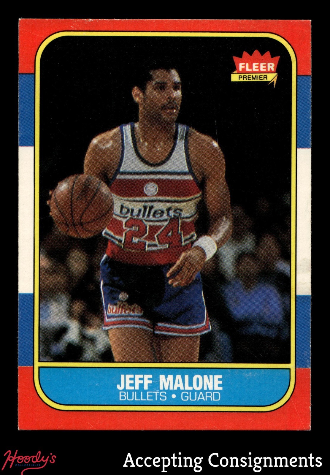 1986-87 Fleer #67 Jeff Malone ROOKIE RC WASHINGTON BULLETS