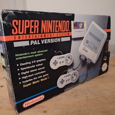 Super Nintendo snes console boxed-VGC-With Streetfighter Game