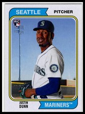 2020 Topps Archives Justin Dunn #155 Rookie Card RC Seattle Mariners Baseball NM. rookie card picture