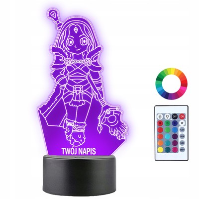 Personalisierte 3D LED Nachtlampe Dota Crystal Maiden