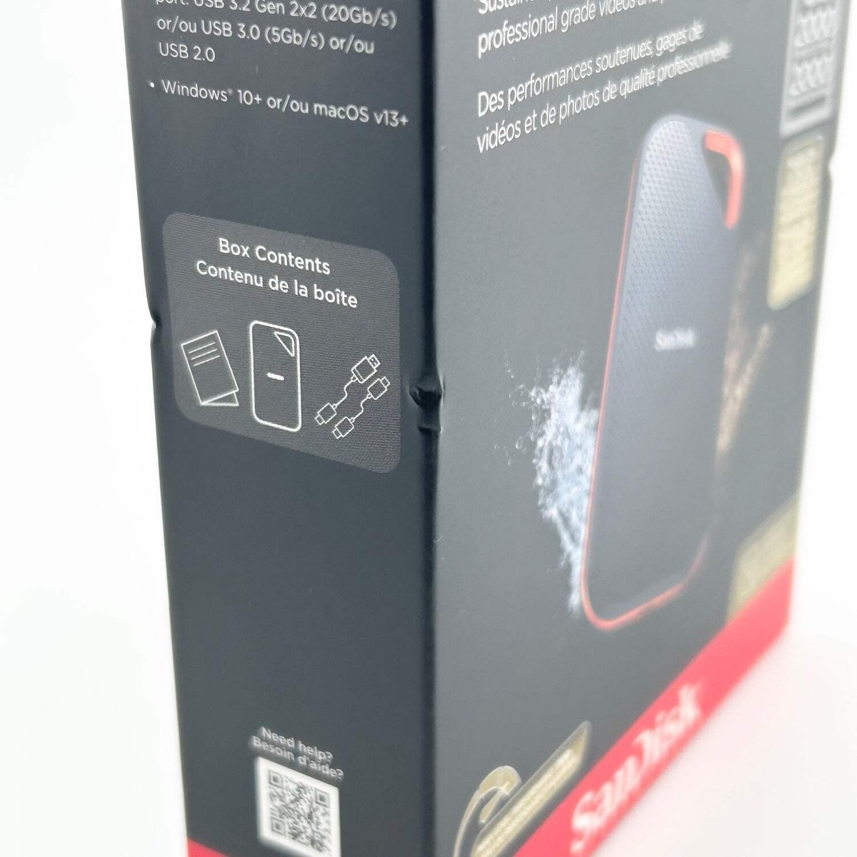 【使用0時間】SanDisk 外付SSD 4TB (SDSSDE81-4T00) SanDisk 4TB Extreme PRO Portable SSD with USB4 - SDSSDE82-4T00-G25