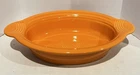 FIESTA large TAB OVAL BAKER casserole BAKING bowl 11 3/4" Tangerine Orange
