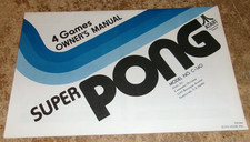 1976 C-140 atari 4 games owners manual in very good shape used