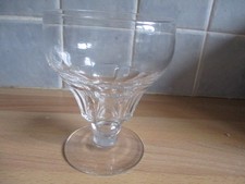 Vintage Glass Rummer Ogee Bowl - Knop Stem