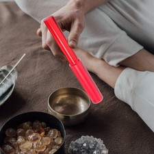 Singing Bowl Mallet Wooden Handle Sound Bowl Mallet Rubber Head Mallet