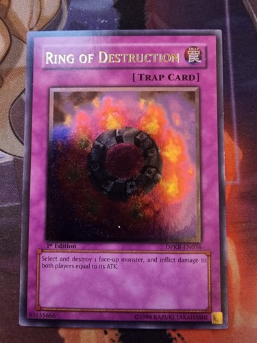 Yugioh Ring of Destruction DPKB-EN036 Ultimate Rare 1st Edition LP - Picture 2 of 2