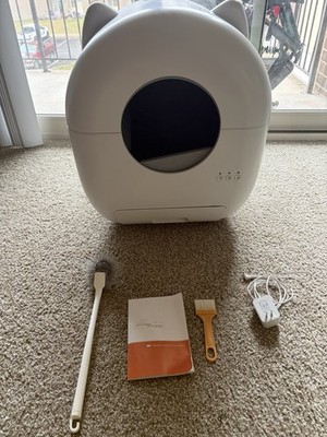 PetJoi 76L Automatic Self-Cleaning Cat Litter Box, Wi-Fi App Control, Mat, Bags