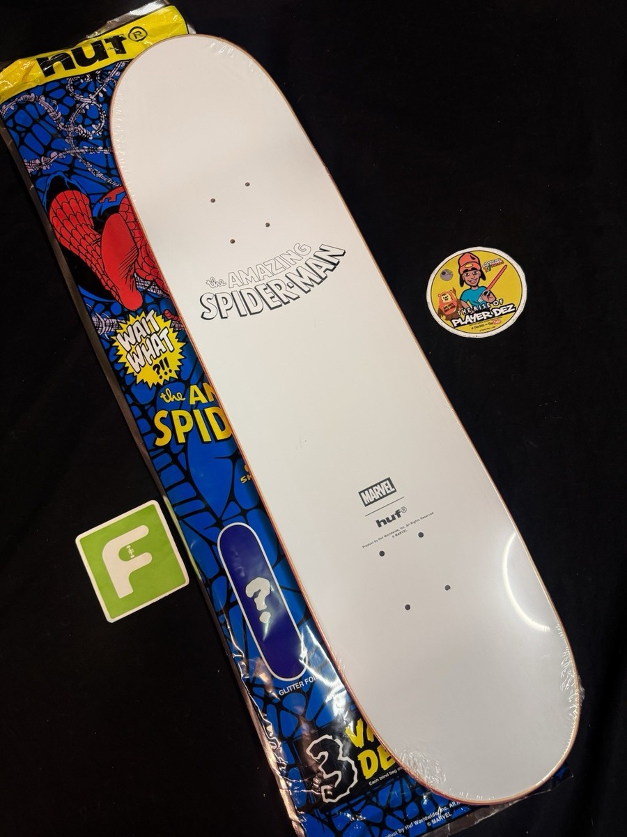 RARE Amazing Spiderman 301 Red Sparkle HUF Skateboard Deck