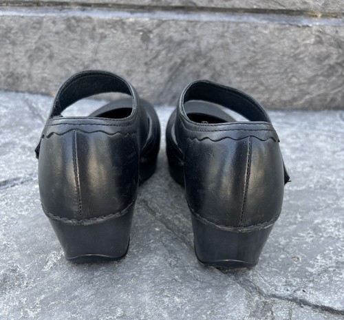 Dansko Shoes Women’s US 6.5 Leather Black Mary Janes Low Heel Floral EU 37 - Picture 9 of 18
