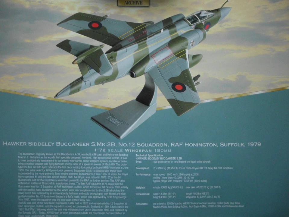 CORGI 1/72 - AA34102 "Hawker Siddeley BUCCANEER S.Mk.2B",  Neu in OVP - Bild 3 von 4