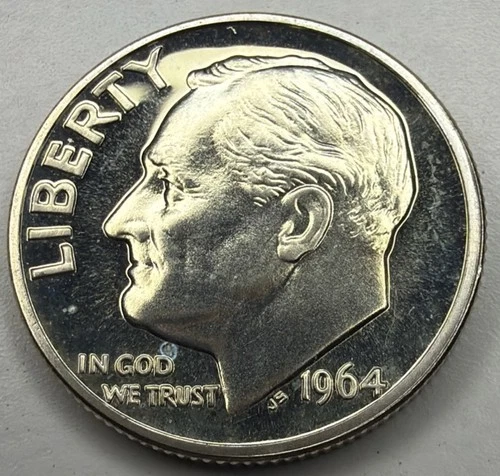1964 Proof Silver Roosevelt Dime T50