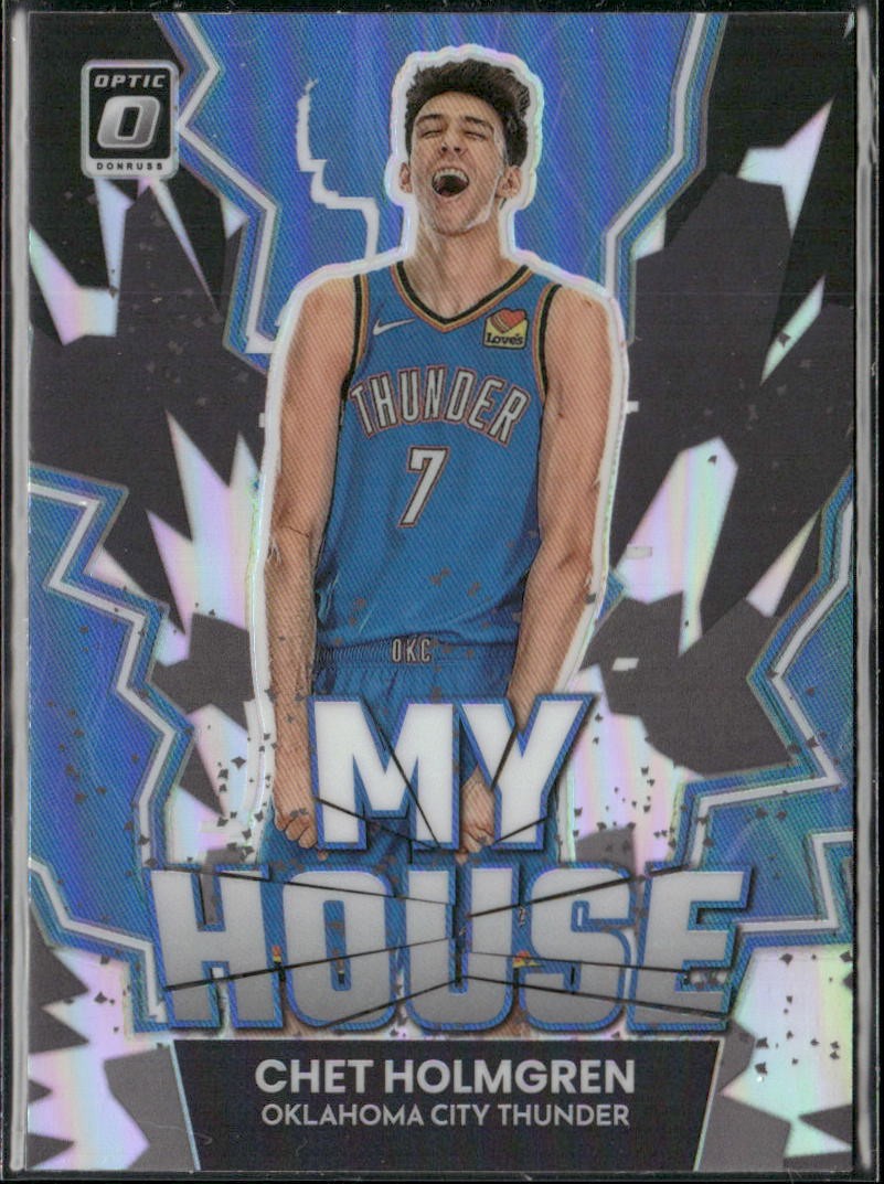 2022-23 Donruss Optic #8 Chet Holmgren My House Purple Prizm THunder