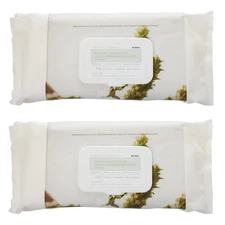 2 X Korres Olympus Tea Deep Detox Cleansing Cloths Pack 100 Count  Sealed