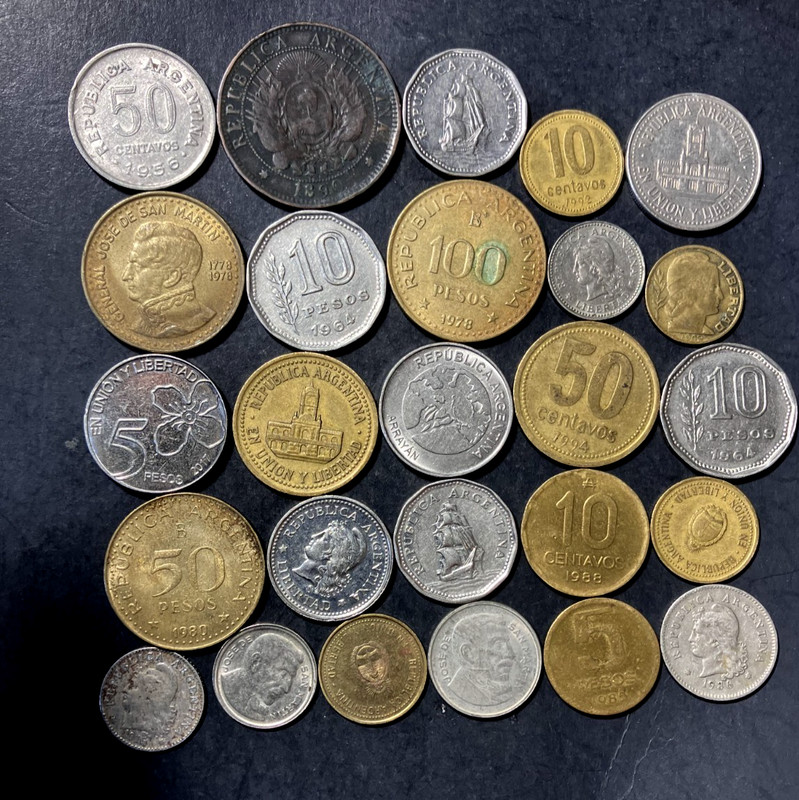 Old Argentina Coin Lot - 1890-Present - 26 Excellent Coins - Lot U22