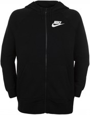 Nike 70 Women's Active Sportswear 3X Hoodie Club Hooded Fleece Sweatshirt Black