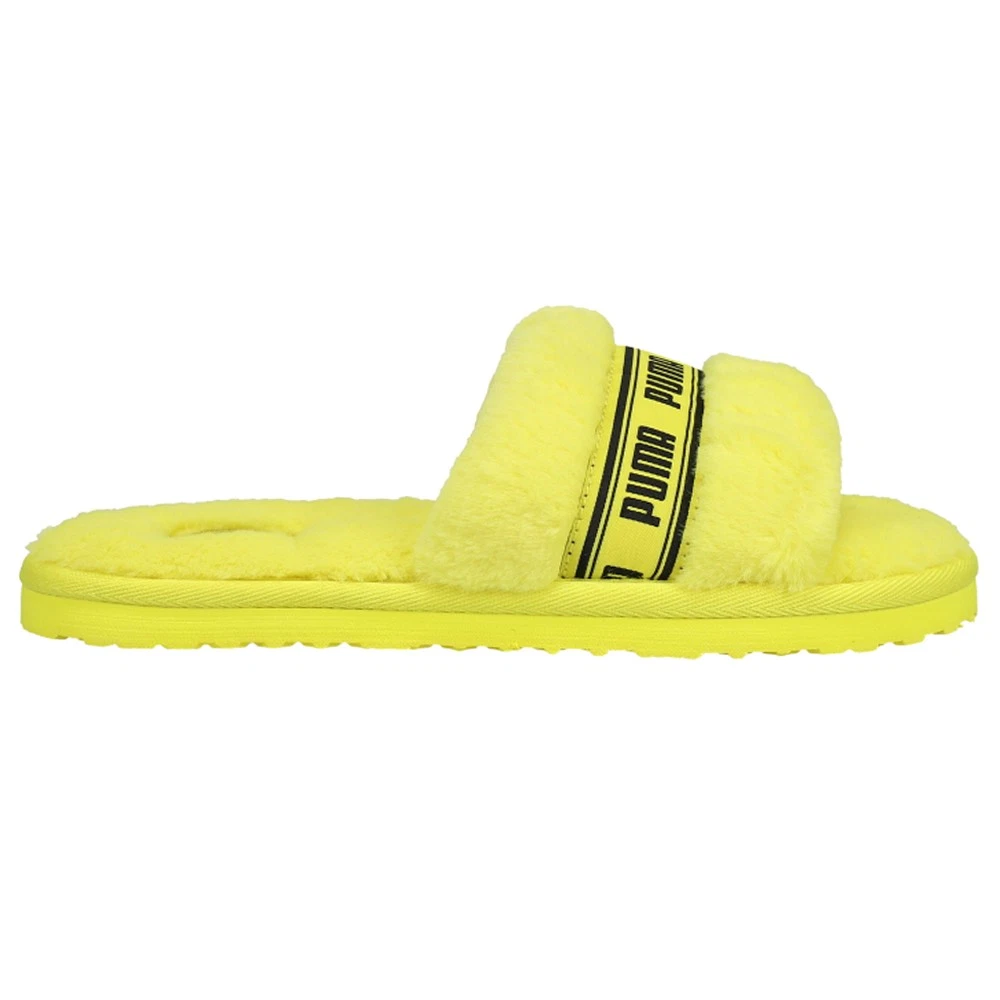 Sandali casual gialli PUMA Fluffy Slide giovani ragazze 385343 04