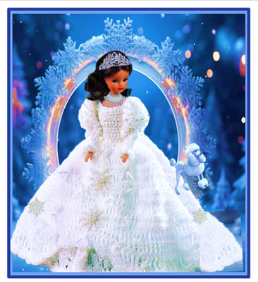HÄKELANLEITUNG Barbie Modepuppe Teenager Ballkleid Brautkleid Hochzeit DK