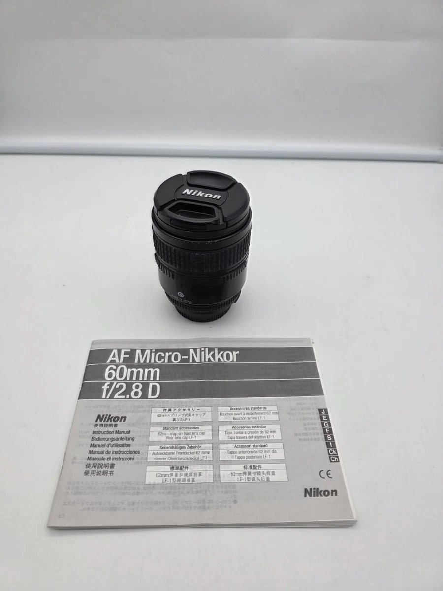 Nikon Micro NIKKOR f/2.8 Camera Lenses 60mm Focal for sale - eBay