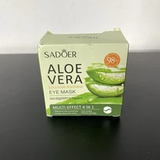 60pcs/box SADOER Sakura Aloe Vera Collagen Eye Mask Anti Dark Circles Eyes Bags