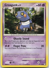 Croagunk 78/123 Common Mysterious Treasures Pokemon MP