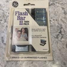 Vintage NOS GE Polaroid SX70 Twin Pack Flash Bar Unopened