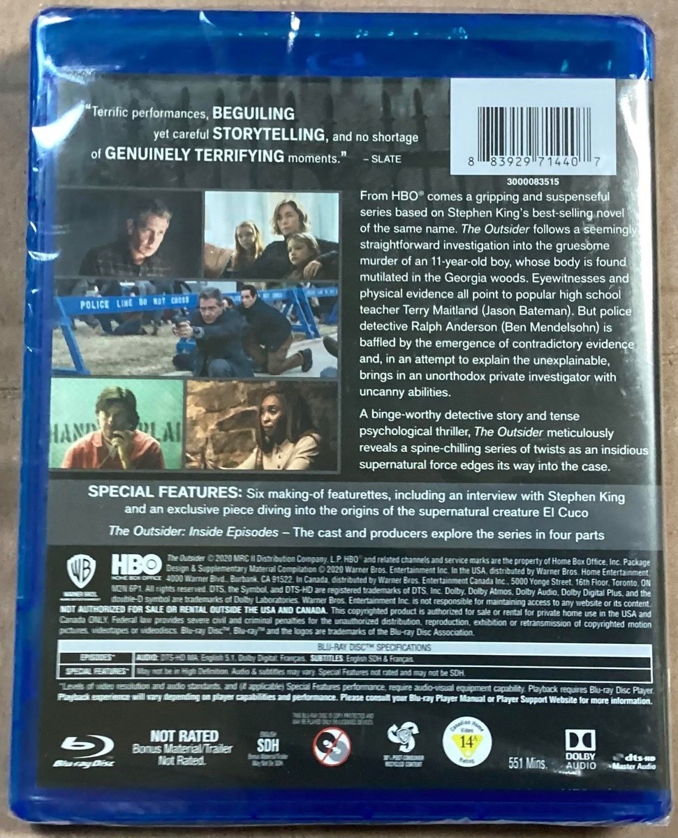 The Outsider : The Complete First Season Blu-ray Warner 3 Disc