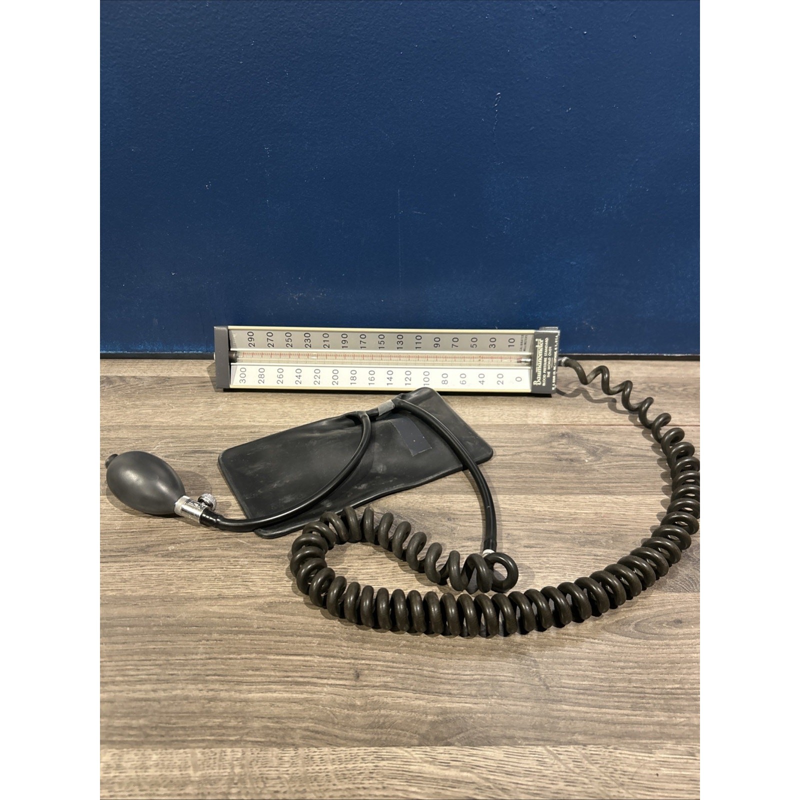 Vintage Baumanometer Blood Pressure Monitor w/ Column & Cuff