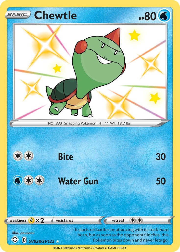 Chewtle [SHFSV - SV028/SV122] Shining Fates: Shiny Vault - NM