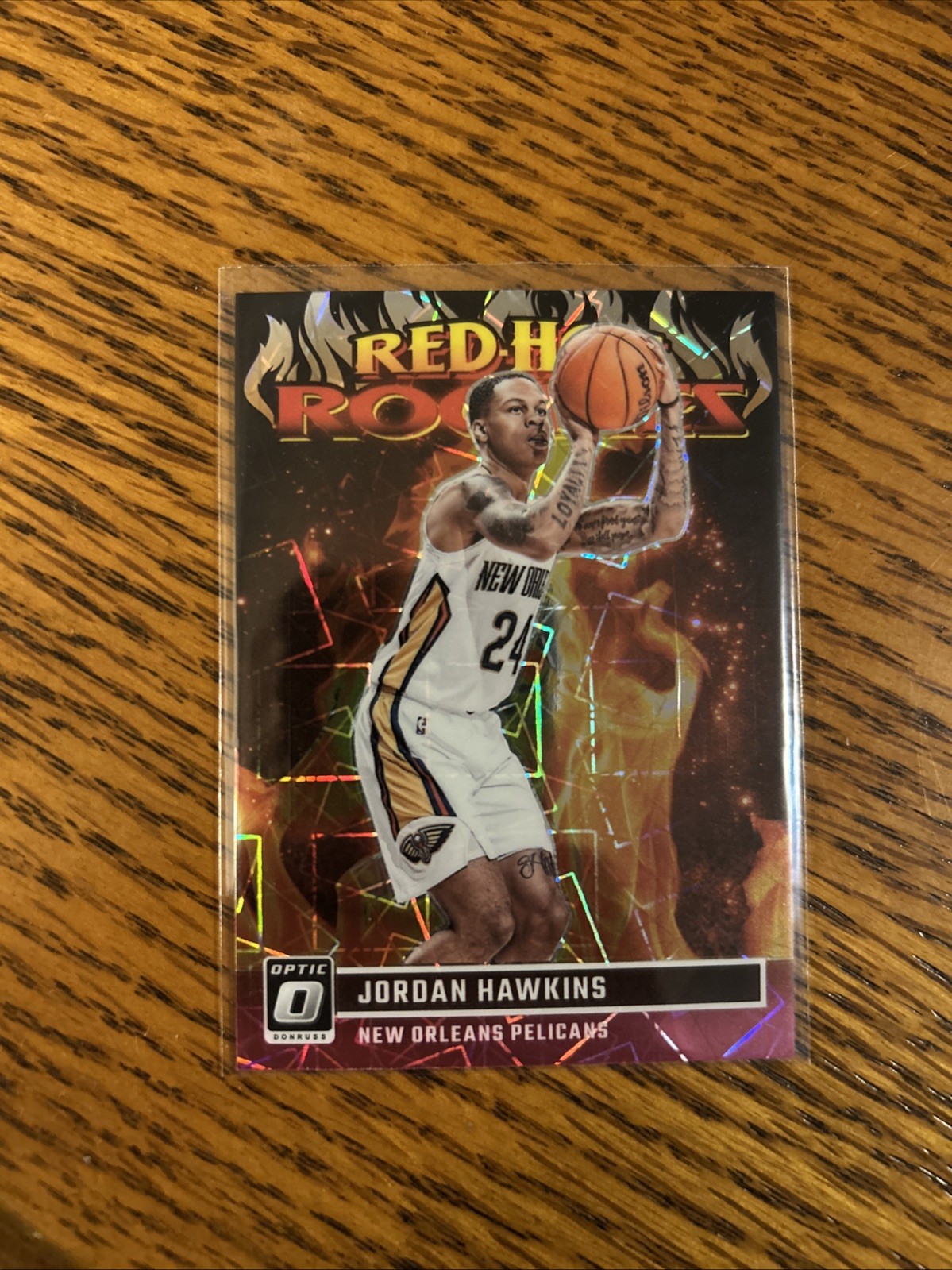 2023-24 Donruss Optic Red Hot Rookies Pink Velocity #5 Jordan Hawkins /79