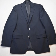 Michael Kors 38R Navy Blue Wool Silver Button Mens Blazer Suit Jacket Sport Coat