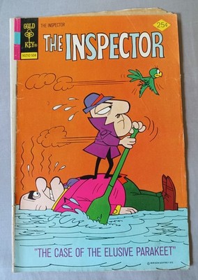 THE INSPECTOR #4, GOLD KEY COMICS, WESTERN PUBLISHING, BRONZE AGE, GD-VG, 1975