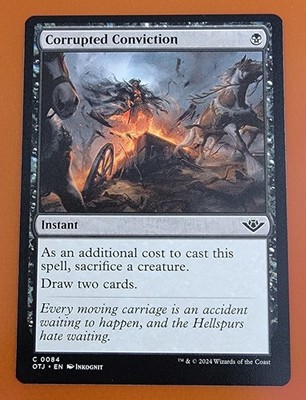 1x Corrupted Conviction | Outlaws of Thunder Junction | MTG Magic Cards