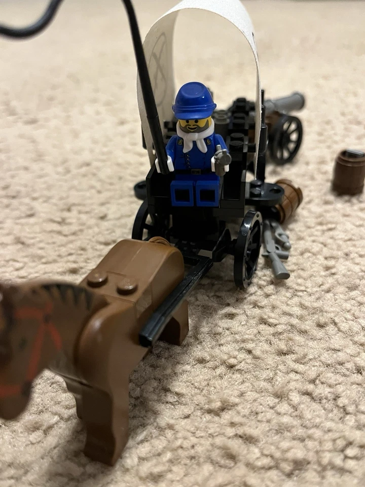 LEGO 6716 Weapons Wagon Wild West - Soldiers Cannon Covered Wagon Foto 4 de 4