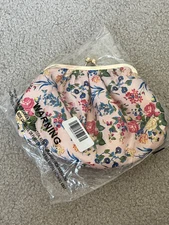 Vintage Cosmetic Company BRAND NEW Make Up Bag, Light Pink Floral