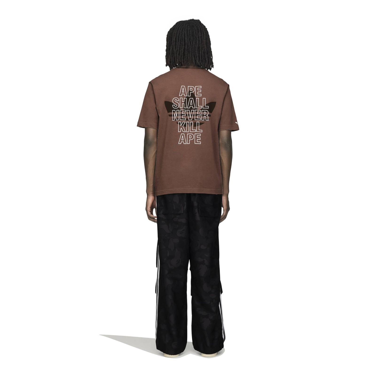 Adidas Originals x Bape Men's APE (Earth Strata) Short Sleeve T-Shirt KF4915 thumbnail 6