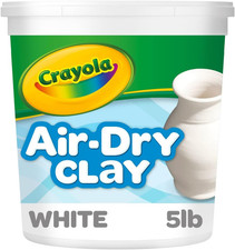 Air Dry Clay 5Lbs , Teacher Supplies, Natural White Modeling Clay for Kids, Scu