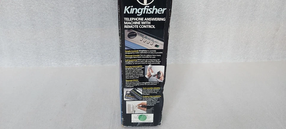 British Telecom Vintage Kingfisher Telephone Answer Machine 203A Remote Control - Image 4 of 4