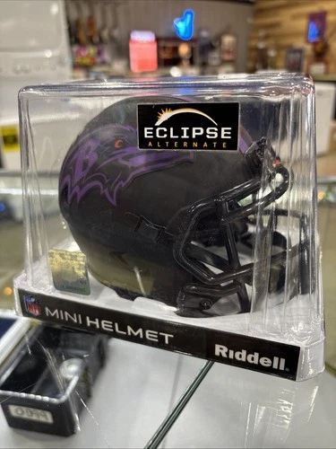 Ray Lewis Autographed Baltimore Ravens Eclipse Speed Mini Helmet-Beckett Sticker