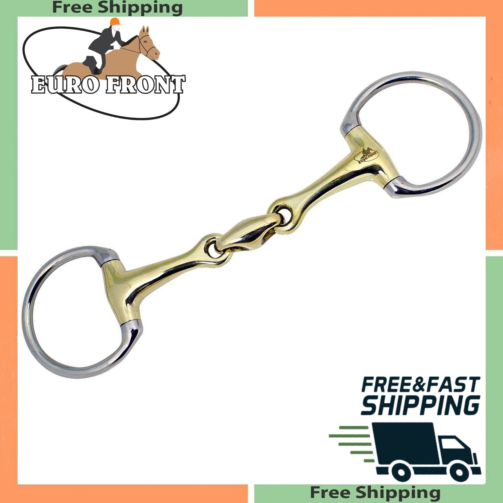 Egg Butt Copper Mix Lozenge Snaffle Bit Premium Horse Bits Eurofront Ltd® UK eBay