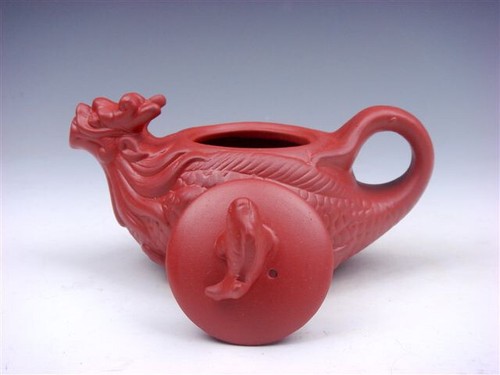 YiXing Zisha Clay Dragon Shaped Teapot Fish Lid Tea Brewing 150ML #03152401 - Picture 8 of 10