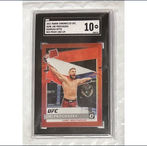 Jiri Prochazka 2021 Panini Chronicles UFC Optic Red Holo Prizm /149 SGC 10 MMA