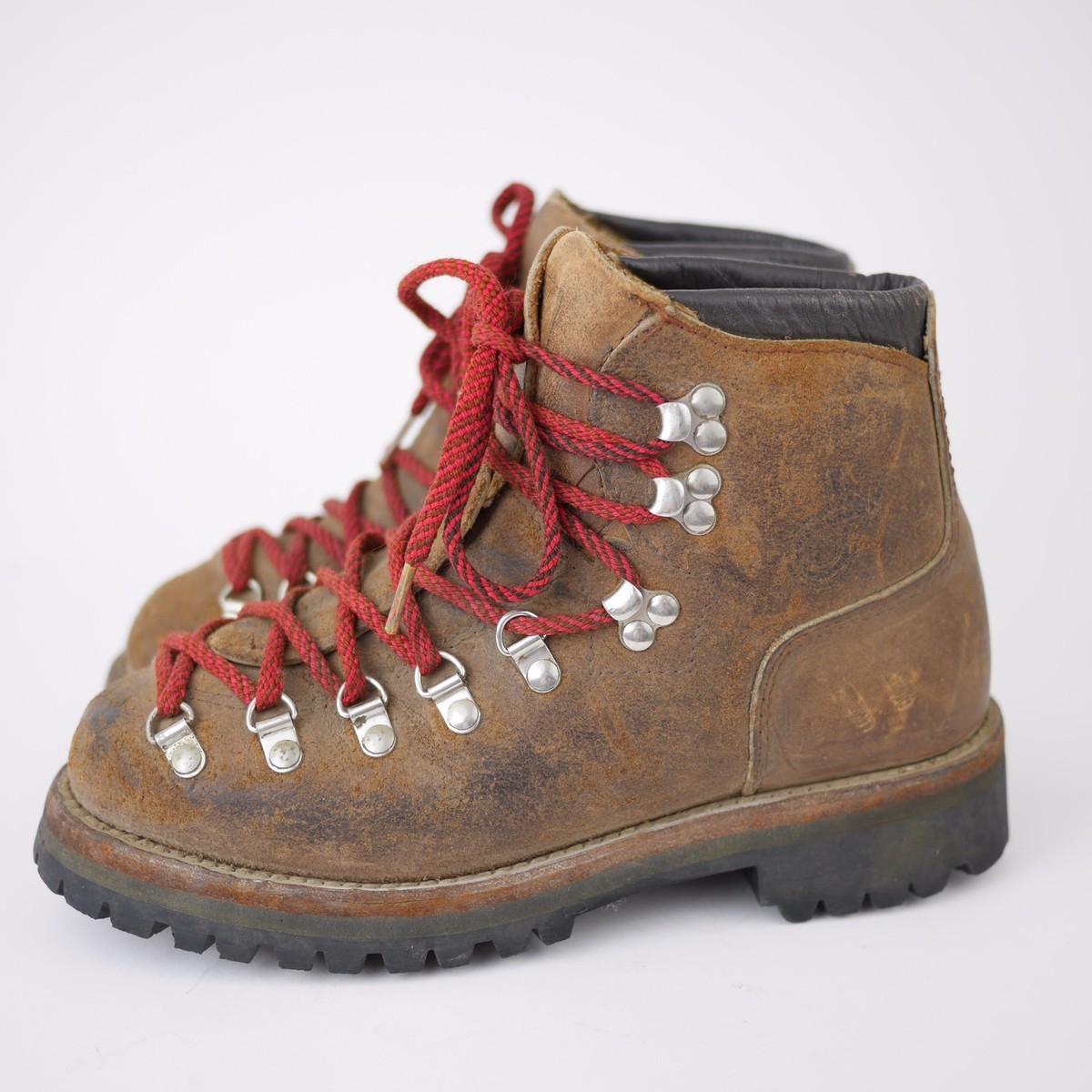 Vtg DEXTER Men's 6 - Distressed Brown Suede Leather Hiking Trail