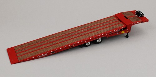 DCP 1:64 *BLACK* Kenworth W900L 72" Flattop w/LANDOLL 440 Traveling Axle Trailer - Picture 8 of 9