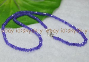 Fine-2x4mm-Alexandrite-Faceted-Roundel-Gems-Beads-Necklace-Silver-Clasp-AAA