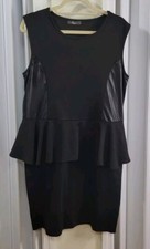 Pinc Black Sleeveless Knee Length  Size 1X