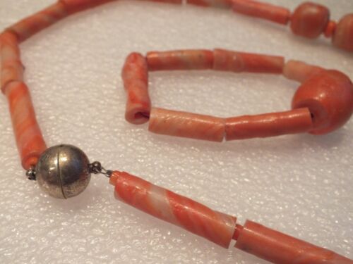 VINTAGE - Old Coral Necklace + Bracelet? - Picture 2 of 16