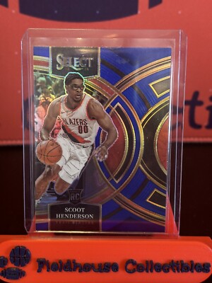 23-24 Panini Select Premier Silver Prizm RC #129 Scoot Henderson Trailblazers