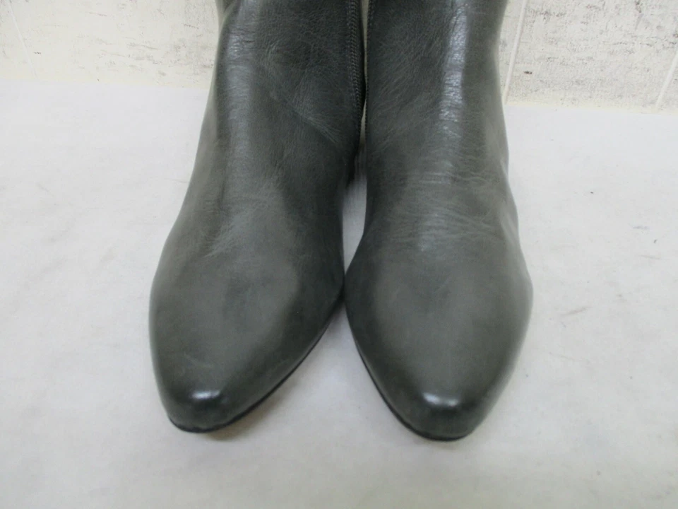 Botas de montar GILI Chandra de cuero gris con cremallera hasta la rodilla para mujer talla 5,5 M Foto 3 de 4