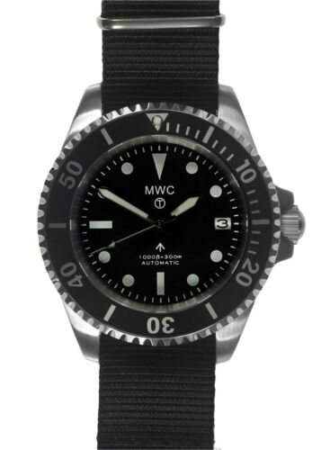 MWC 24 Jewel 1982 Pattern 300m Automatic Military Divers Watch - Afbeelding 1 van 6
